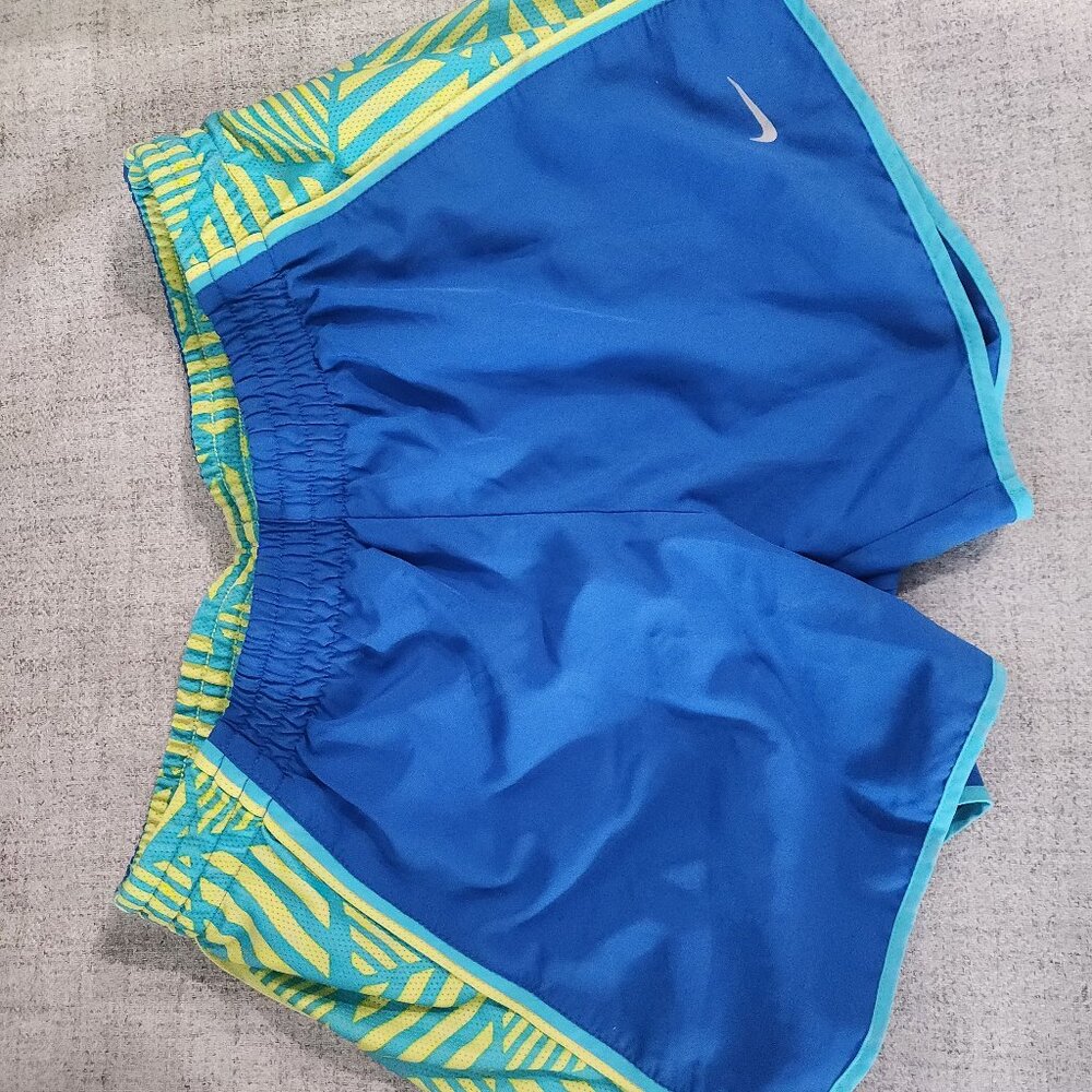 Nike Women's Dri-Fit Tempo Running Shorts - Lined - Multicolor Blue - Size S